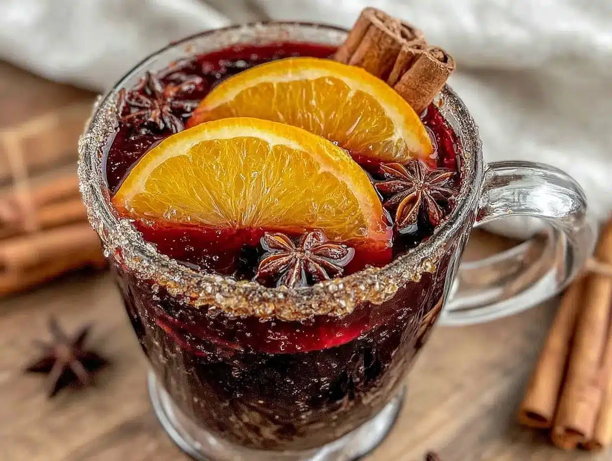 Alkoholfreier Glühwein: 10 Min. mit Orange & Zimt 4 alkoholfreier Glühwein preparation steps