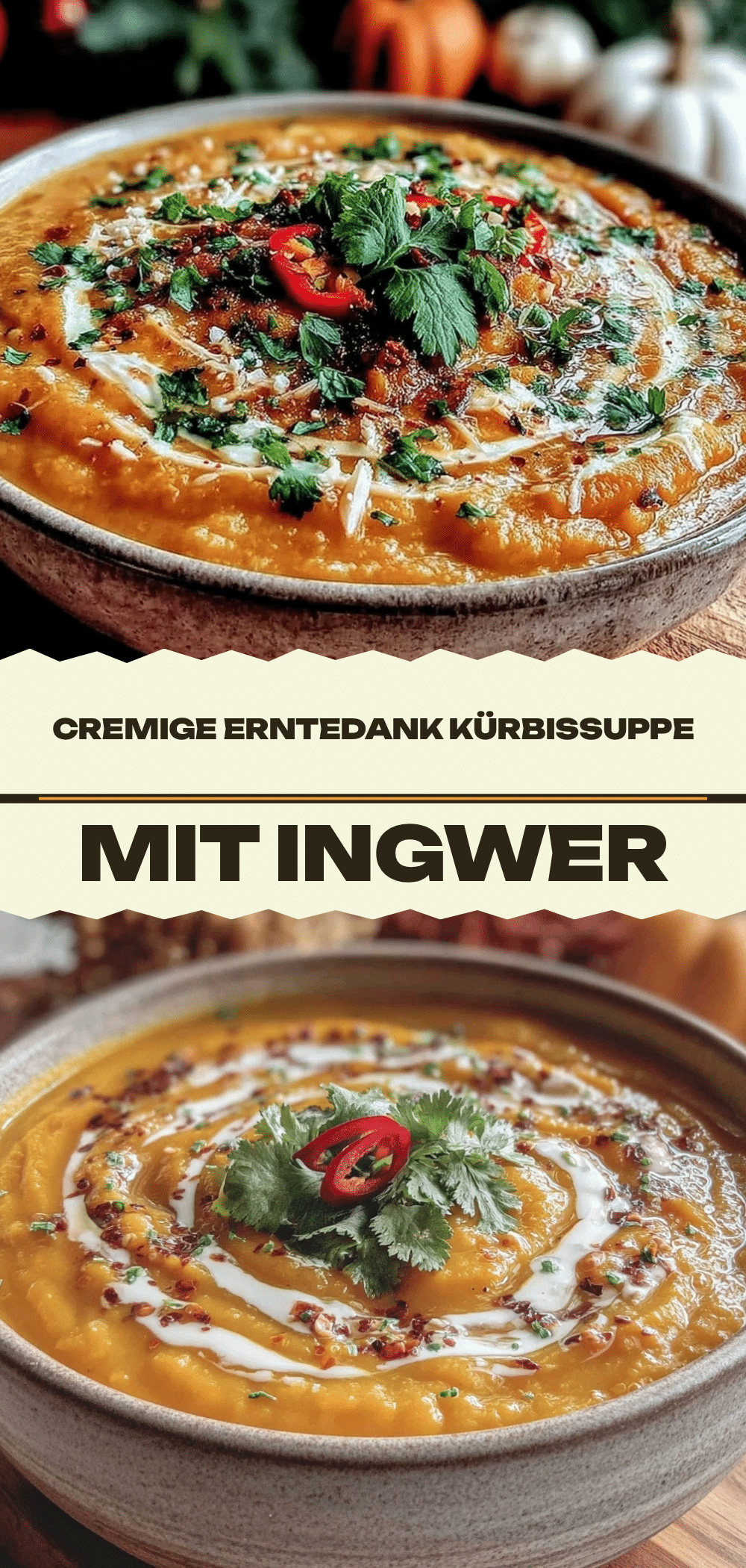 Cremige Kürbissuppe: Die perfekte 20-Minuten-Idee 5 cremige Kürbissuppe mit Ingwer recipe