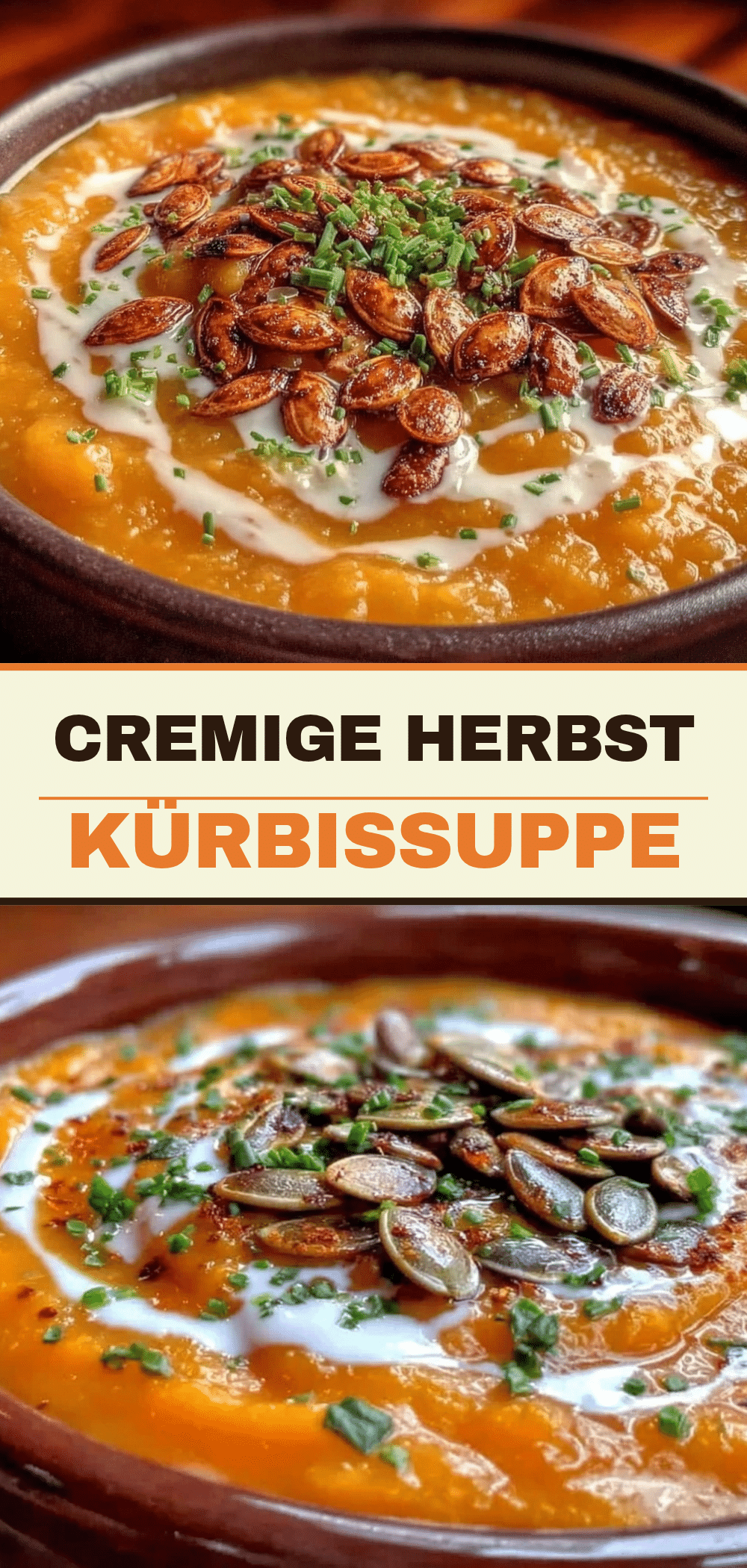 Cremige Kürbissuppe: 20 Min. Abendessen 5 cremige Kürbissuppe recipe