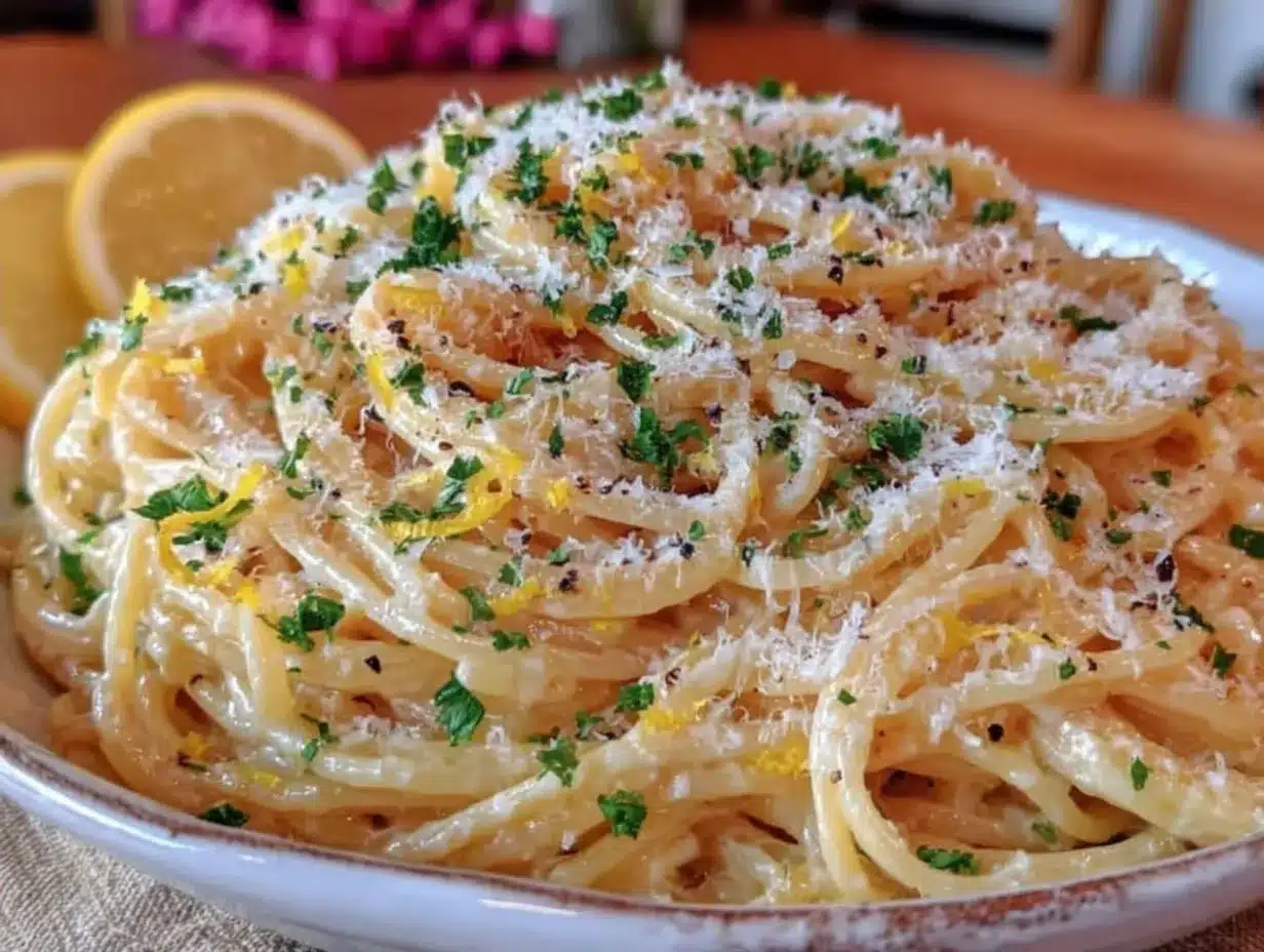 Cremige Pasta al Limone: 15 Min. & kein Stress 4 cremige Pasta al Limone preparation steps