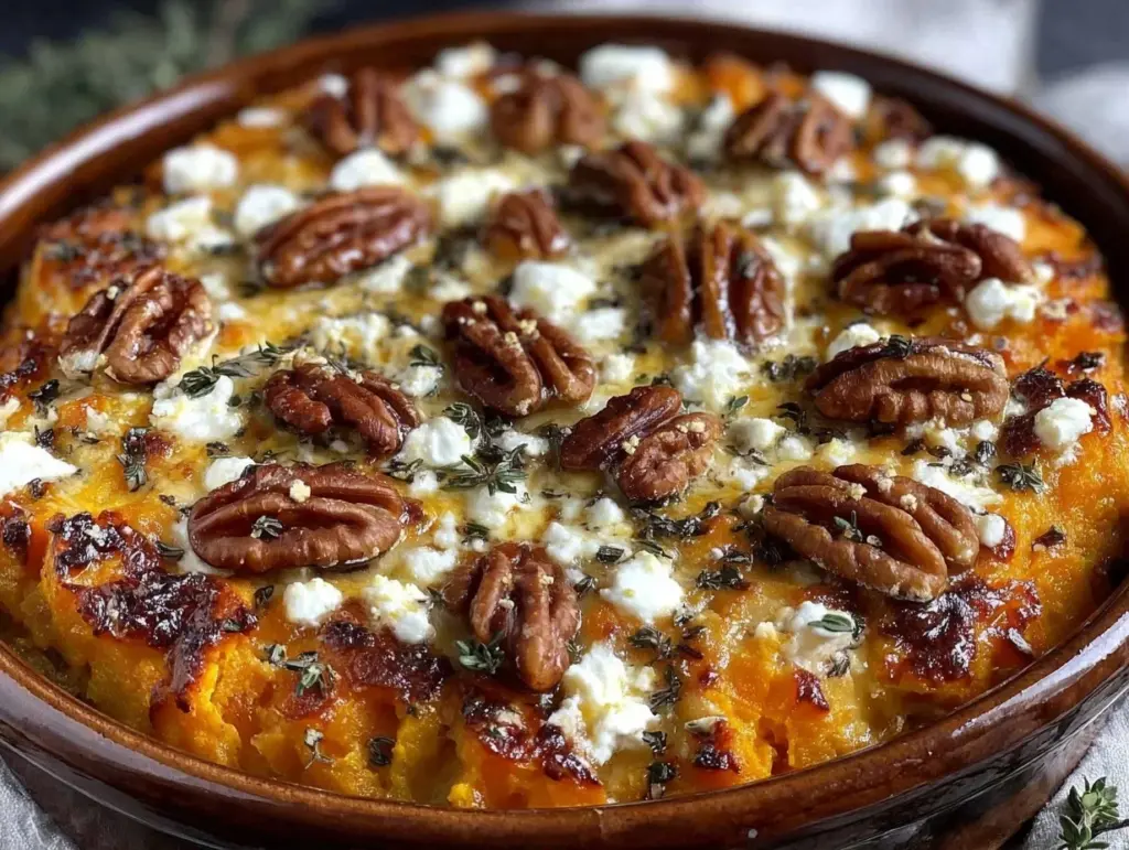 cremiger Kürbis-Auflauf mit Feta - featured image