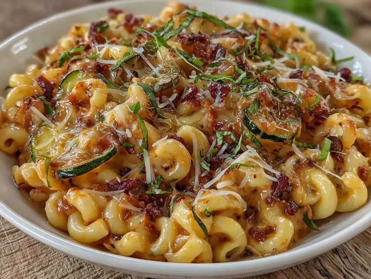 Ein-Topf Pasta mit Zucchini: Cremig, einfach & fertig 4 Ein-Topf Pasta mit Zucchini preparation steps