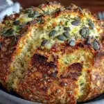 Einfaches Sauerteigbrot mit Kürbiskernen - featured image