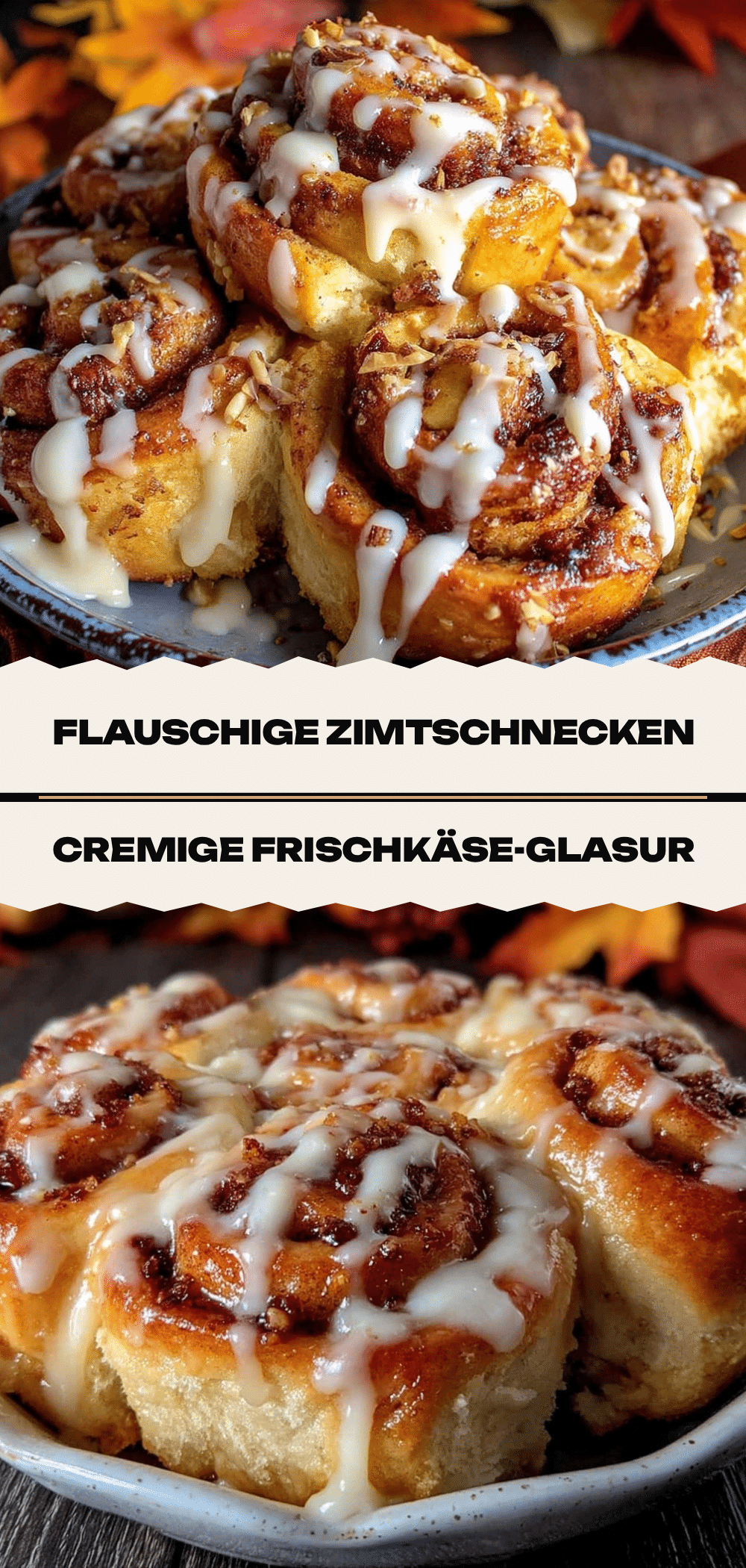 Flauschige Herbst Zimtschnecken: 30 Min. Homemade Zimtgebäck 5 flauschige Herbst Zimtschnecken recipe