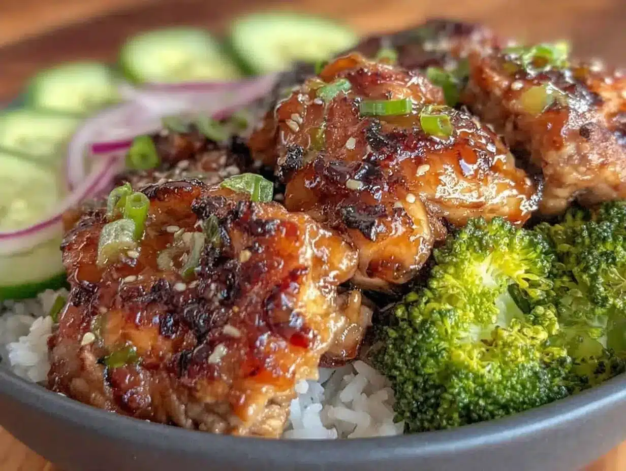 Hähnchen-Teriyaki Bowls: 30 Min Meal Prep 4 Hähnchen-Teriyaki Bowls preparation steps