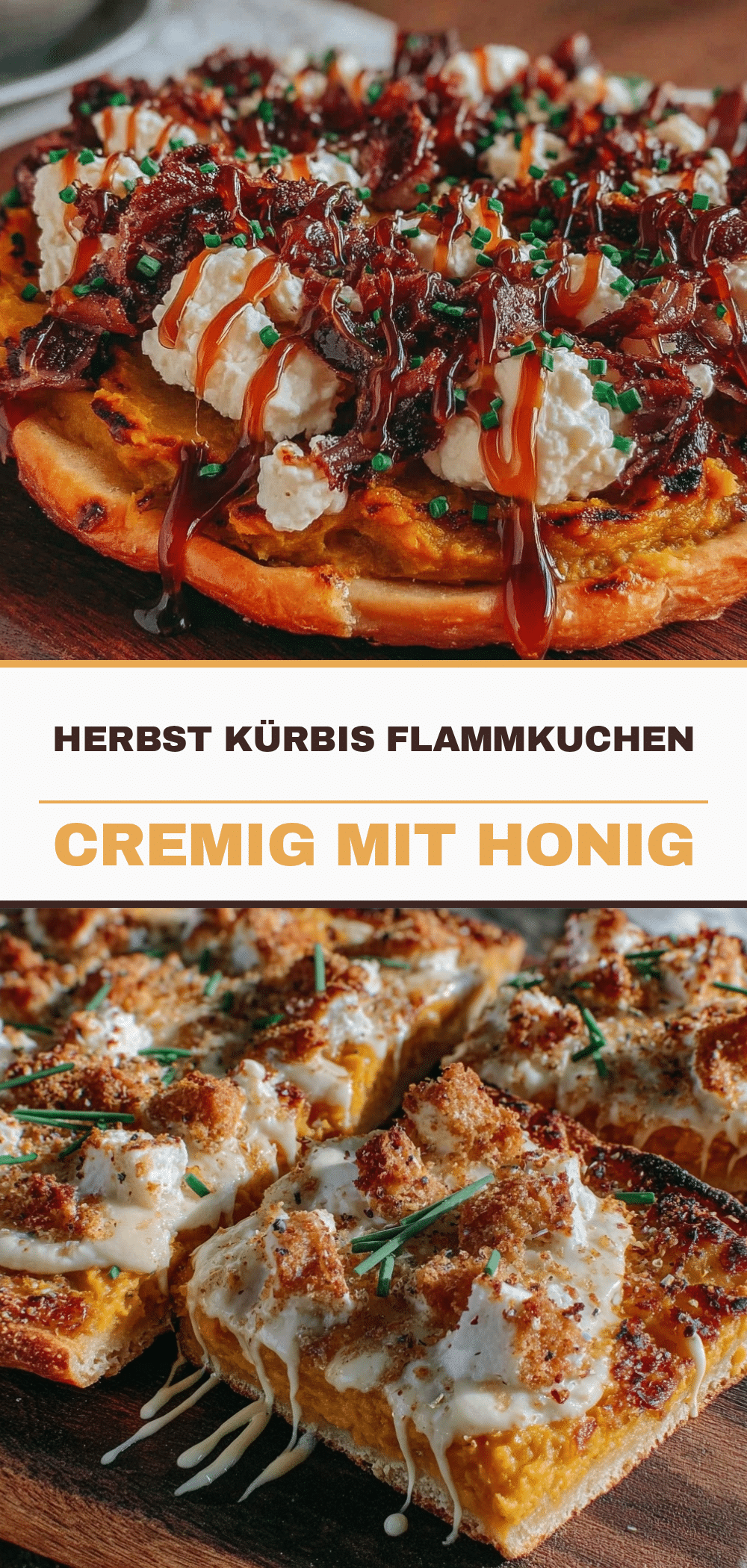 Herbst Kürbis-Flammkuchen: 15 Min. Easy Dinner 5 Herbst Kürbis-Flammkuchen recipe