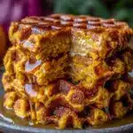 Herbst Kürbis-Waffeln - featured image