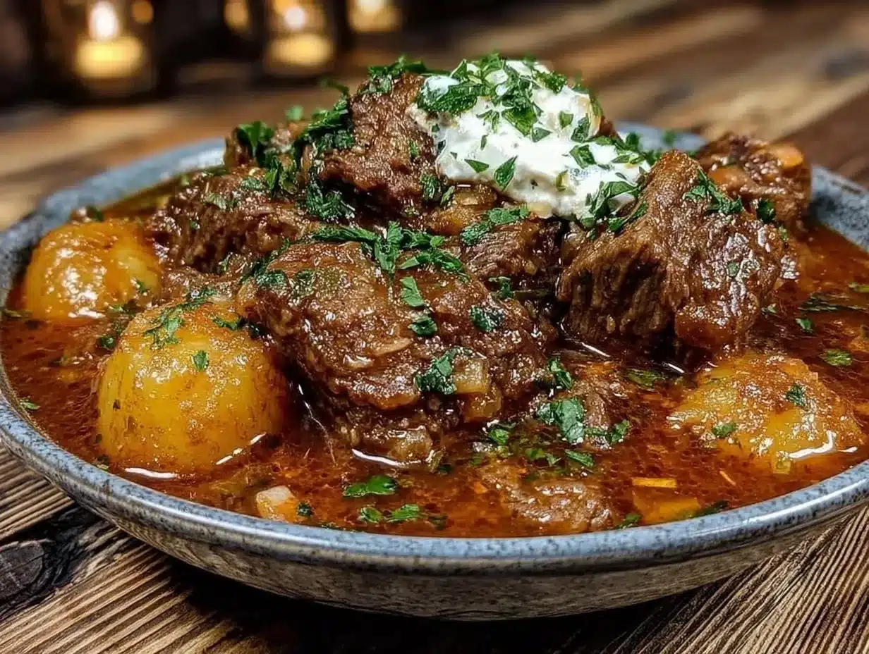 Einfaches Gulasch: 1-Topf-Rezept für die 5pm-Krise 4 Klassisches Gulasch preparation steps