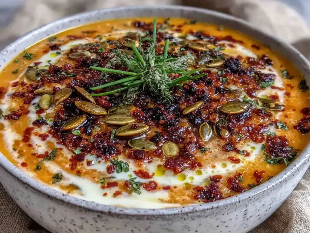 Low-Carb Kürbissuppe mit Kokosmilch - featured image