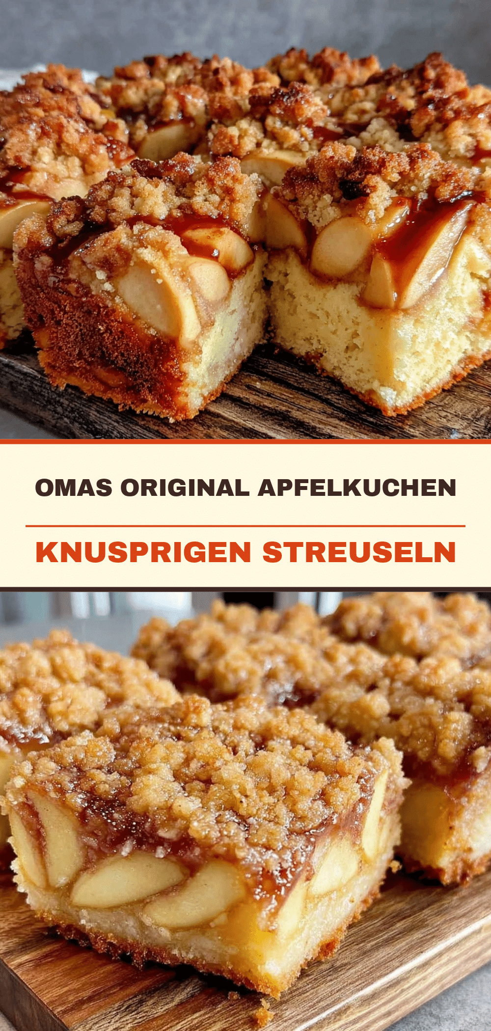 Omas Apfelkuchen: Der perfekte 5pm Rettungskuchen 5 Oma Apfelkuchen mit Streuseln recipe