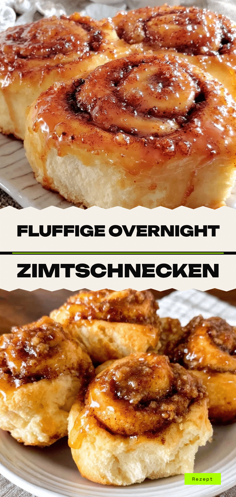 Overnight Zimtschnecken: Fluffy Overnighthaferbrei 5 Overnight Zimtschnecken recipe