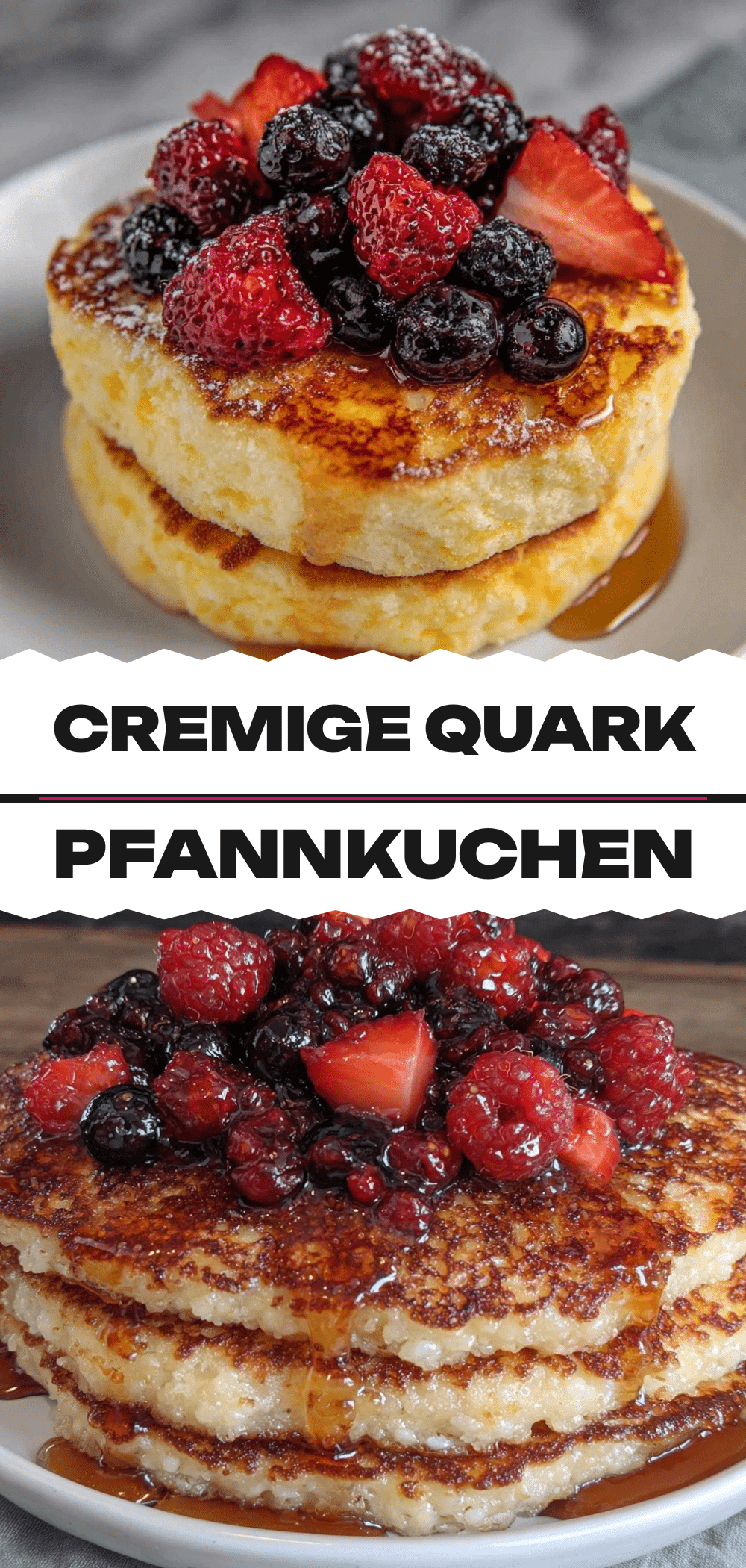 Protein Quark Pfannkuchen: 10 Min. Einfach & Schnell 5 Protein Quark Pfannkuchen recipe