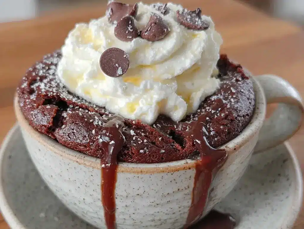 Schokoladen-Tassenkuchen in 2 Min - featured image