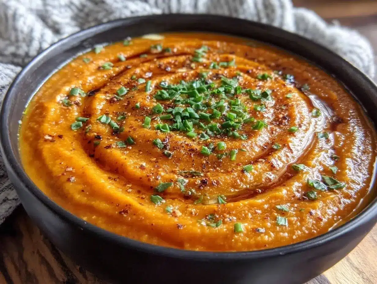 Vegane Kürbiscremesuppe mit Ingwer: Perfekt in 20 Min 4 vegane Kürbiscremesuppe mit Ingwer preparation steps