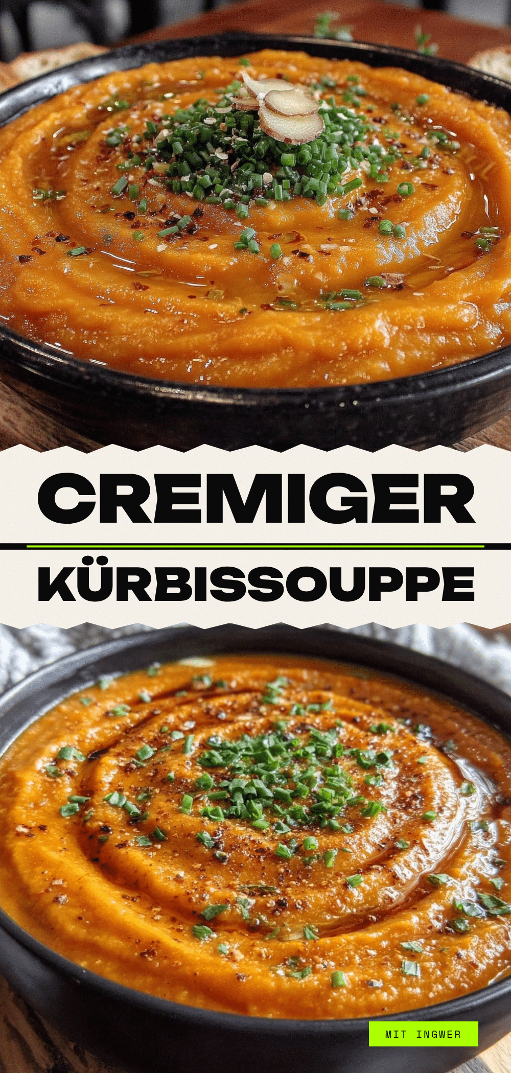 Vegane Kürbiscremesuppe mit Ingwer: Perfekt in 20 Min 5 vegane Kürbiscremesuppe mit Ingwer recipe