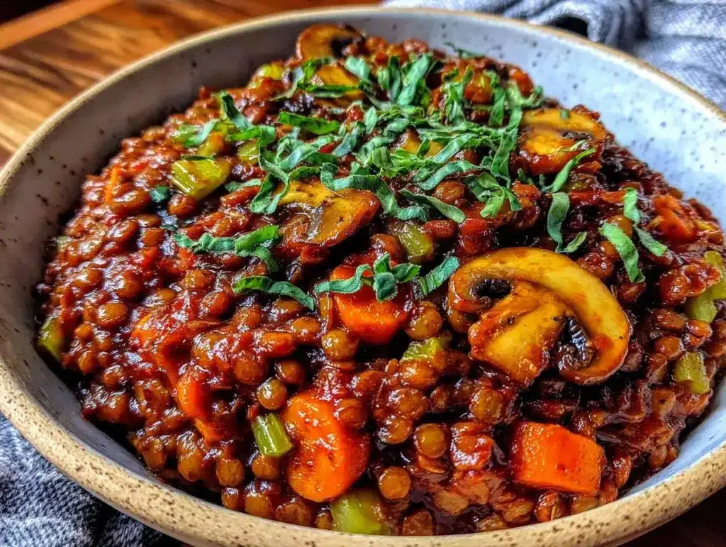 vegane Linsenbolognese - featured image