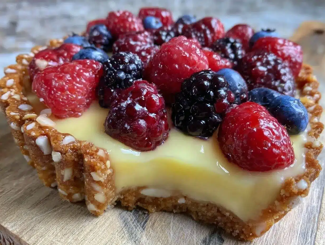 Zitronen-Beeren Tarte: Super leicht in 30 Min 4 Zitronen-Beeren Tarte preparation steps