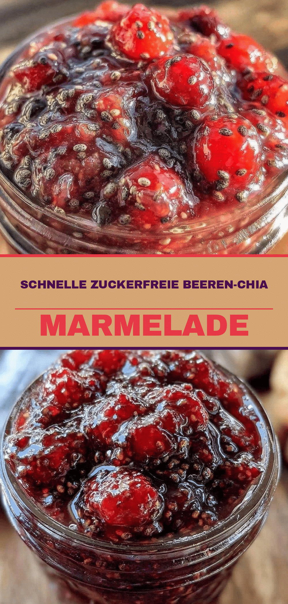 Zuckerfreie Beeren-Chia Marmelade: 5 Min, kein Stress 5 zuckerfreie Beeren-Chia Marmelade recipe