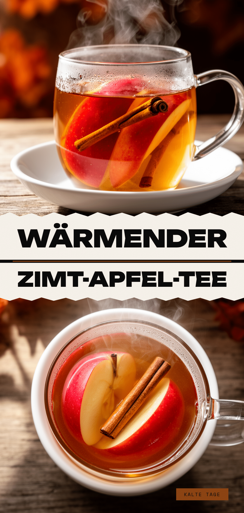 Wärmender Apfel-Zimt-Tee: 5 Min. einfaches Rezept 5 Apfel-Zimt-Tee recipe