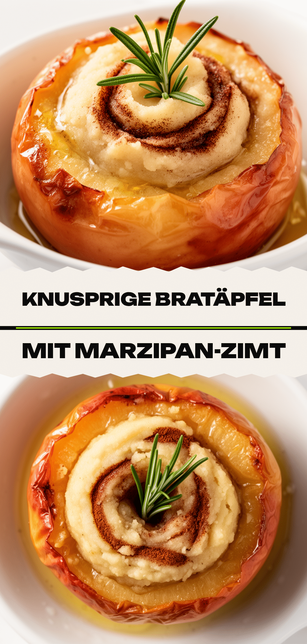 Bratapfel mit Marzipan-Zimt: 5 Min. einfaches Herbstrezept 5 Bratapfel mit Marzipan-Zimt recipe