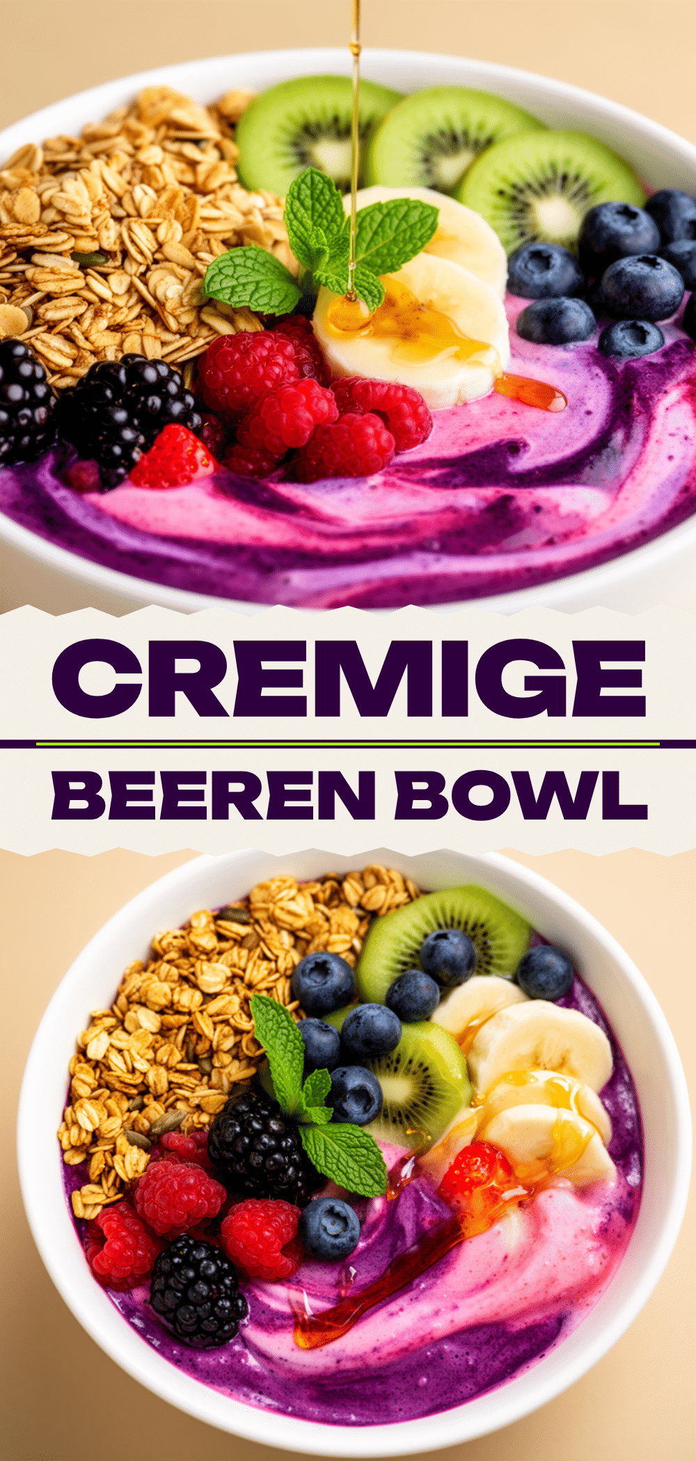 Cremige Beeren Smoothie Bowl: 5 Min. Rezept 5 cremige Beeren Smoothie Bowl recipe