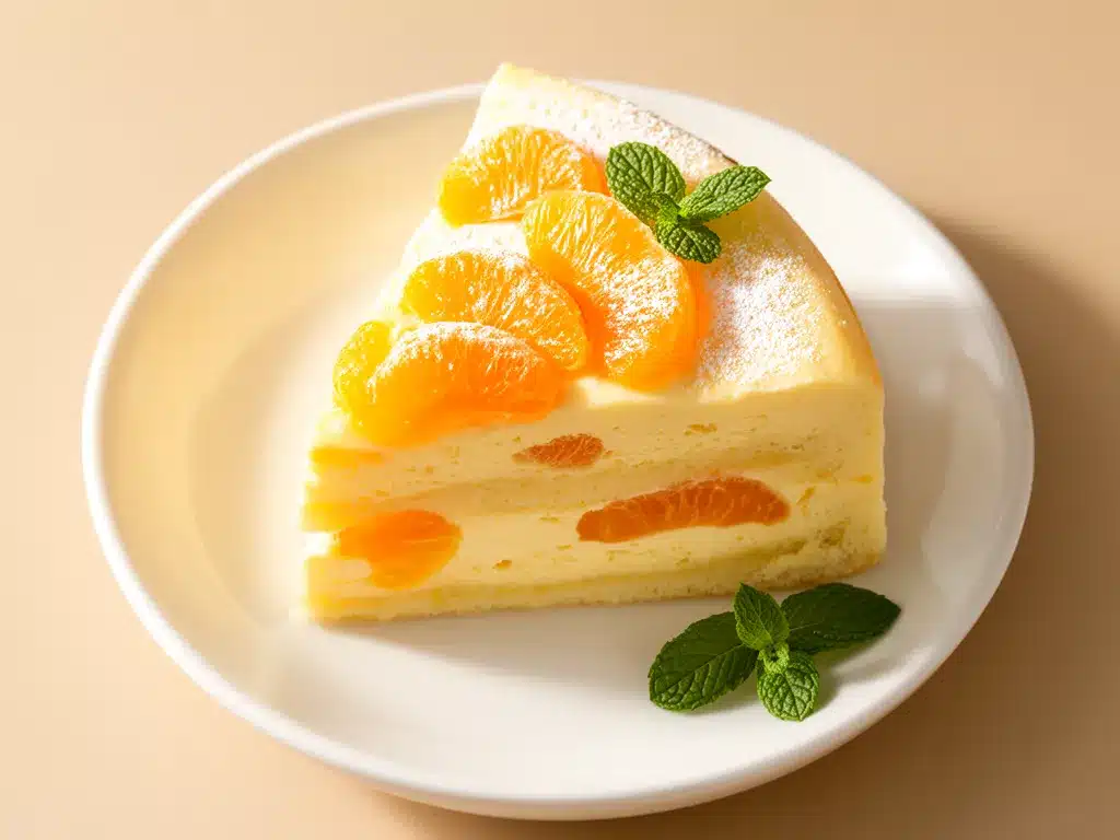 Cremige Käse-Sahne-Torte mit Mandarinen: Das beste einfache Dessert 4 Cremige Käse-Sahne-Torte mit Mandarinen preparation steps