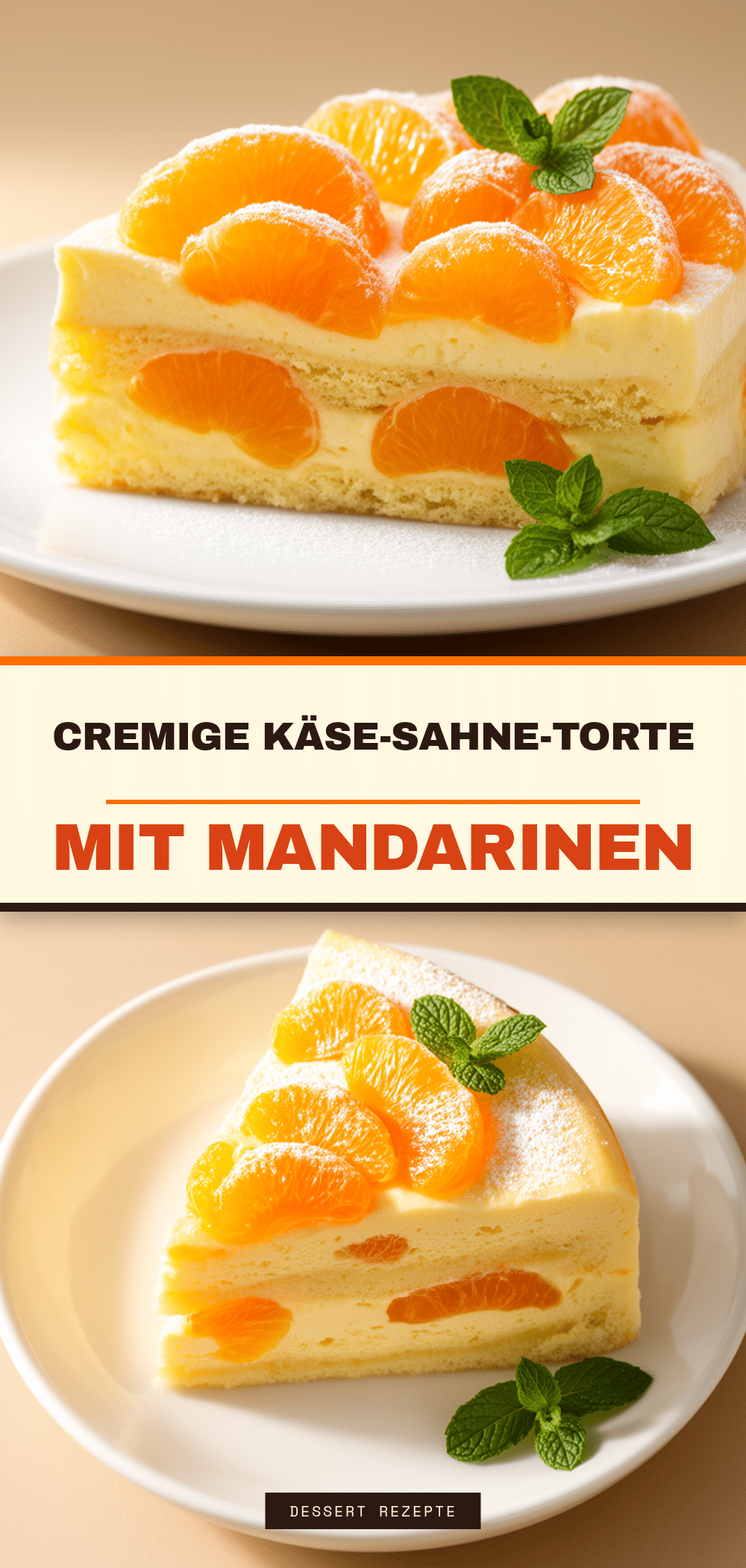 Cremige Käse-Sahne-Torte mit Mandarinen: Das beste einfache Dessert 5 Cremige Käse-Sahne-Torte mit Mandarinen recipe