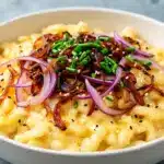 Cremige Käsespätzle mit Röstzwiebeln - featured image