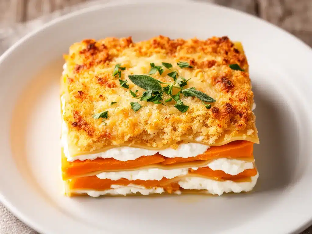 Cremige Kürbis-Lasagne: 5 einfache Herbstrezepte 4 cremige Kürbis-Lasagne preparation steps