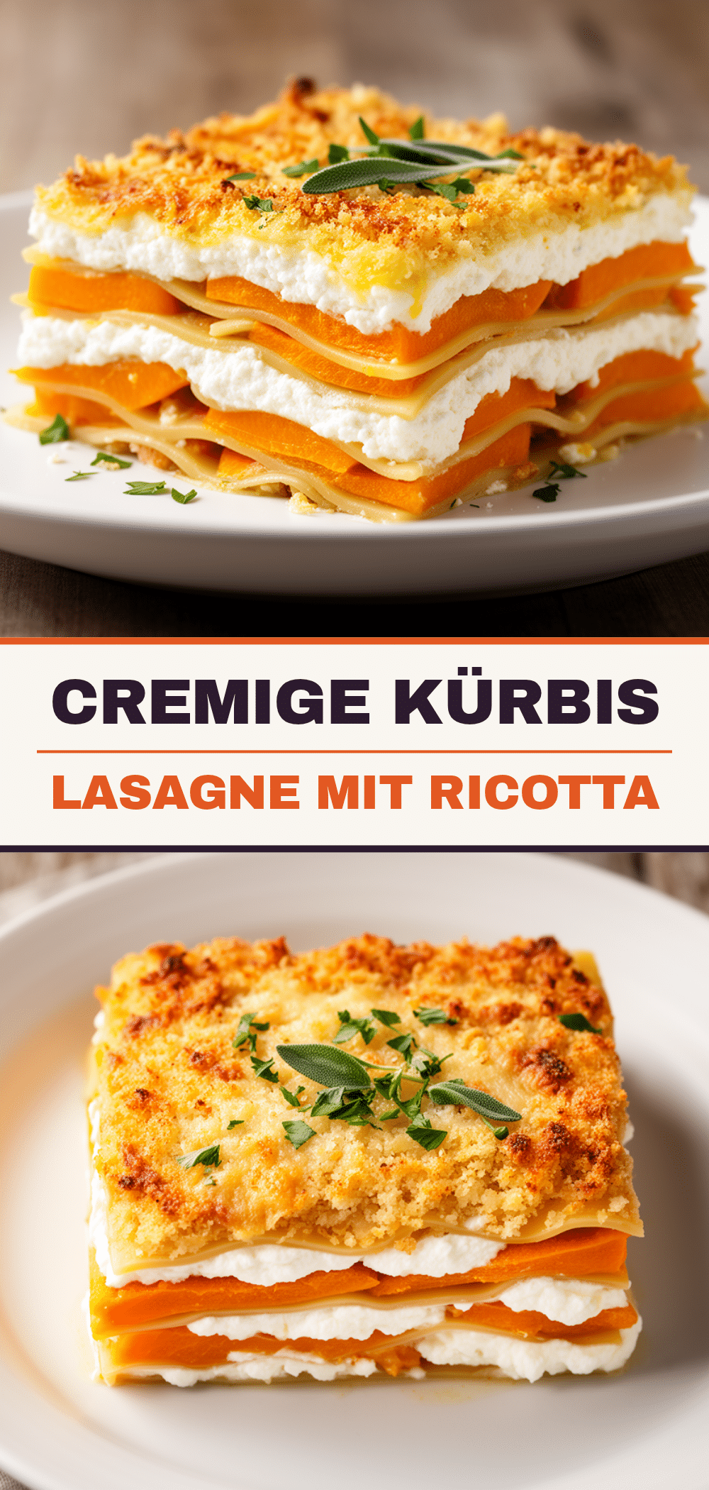 Cremige Kürbis-Lasagne: 5 einfache Herbstrezepte 5 cremige Kürbis-Lasagne recipe