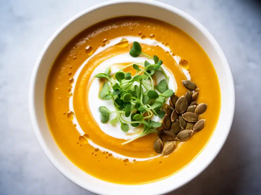 Cremige Kürbissuppe mit Kokosmilch: Schnelle & Gesunde 20-Minuten-Vegan-Rezepte 3 cremige Kürbissuppe mit Kokosmilch preparation steps