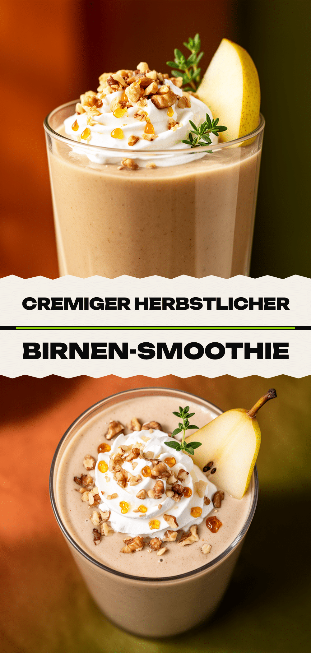 Cremiger Birnen-Smoothie: 5 Min. Rezept 5 cremiger Birnen-Smoothie recipe