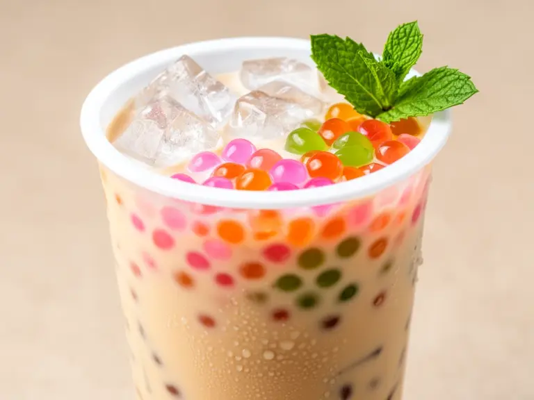 Startseite 3 cremiger Bubble Tea mit Fruchtperlen - featured image