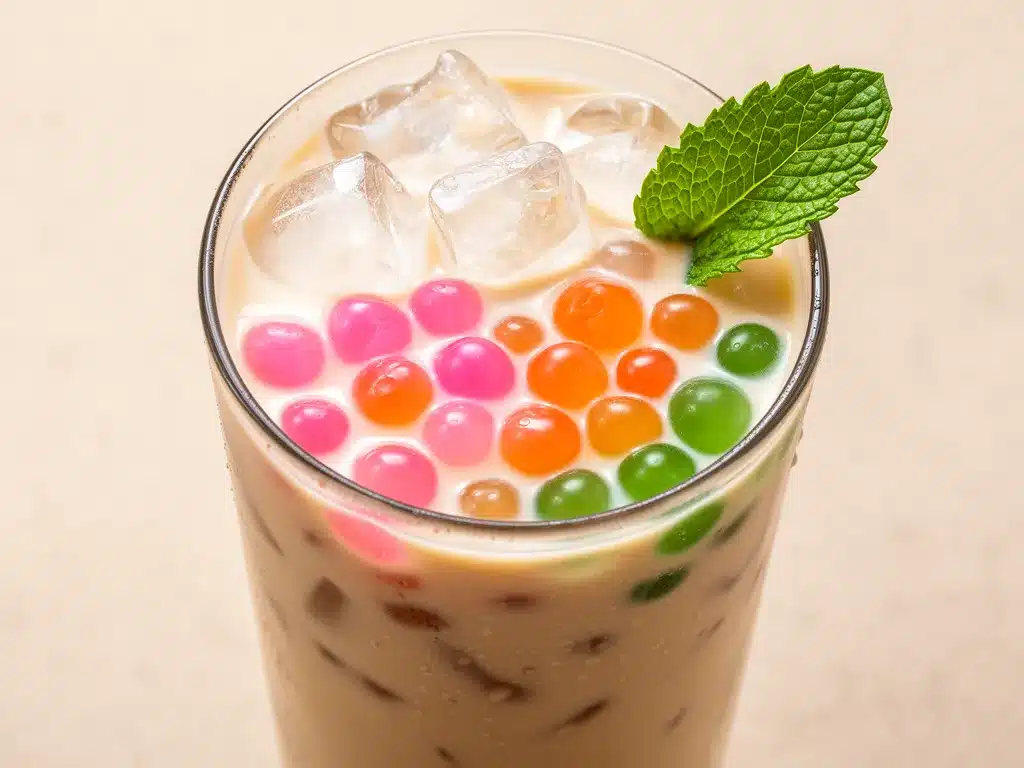 Cremiger Bubble Tea: Einfaches Rezept mit Fruchtperlen 4 cremiger Bubble Tea mit Fruchtperlen preparation steps