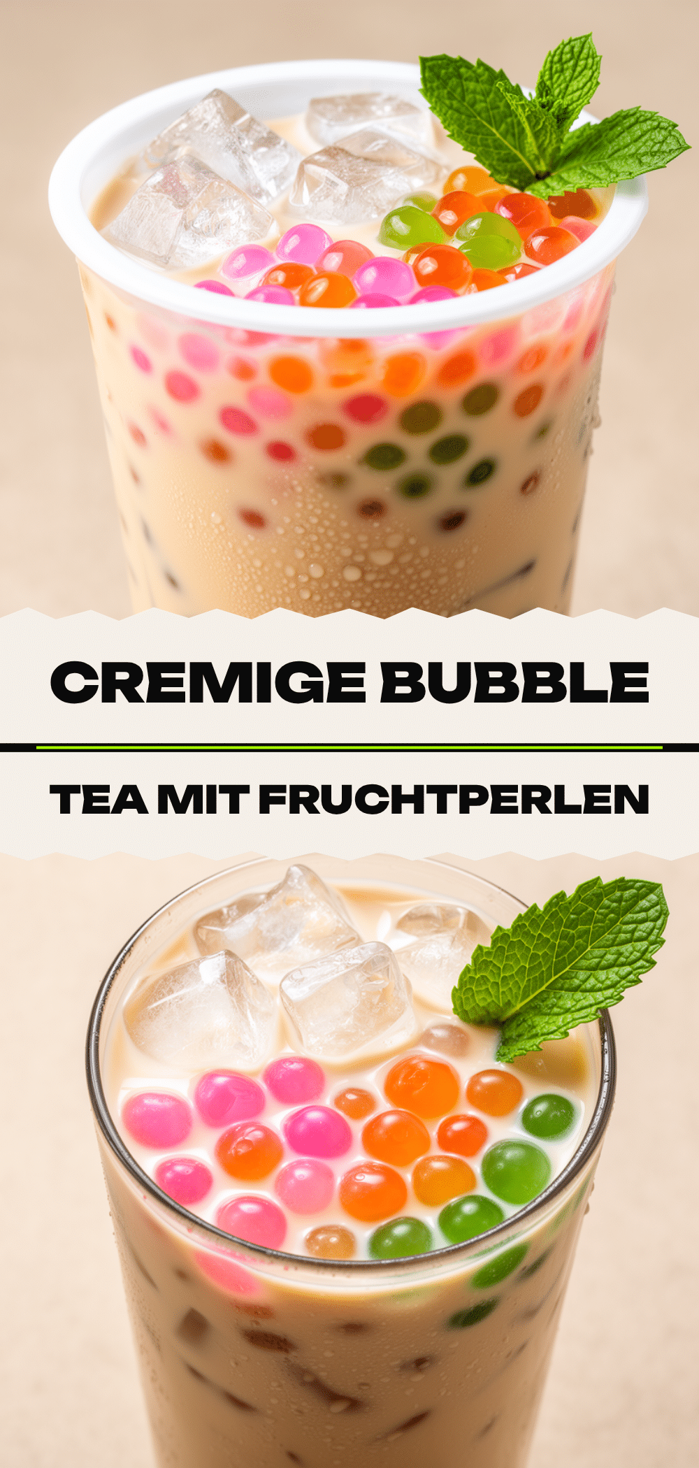 Cremiger Bubble Tea: Einfaches Rezept mit Fruchtperlen 5 cremiger Bubble Tea mit Fruchtperlen recipe