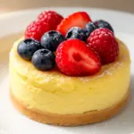 Cremiger Käsekuchen mit Beeren - featured image