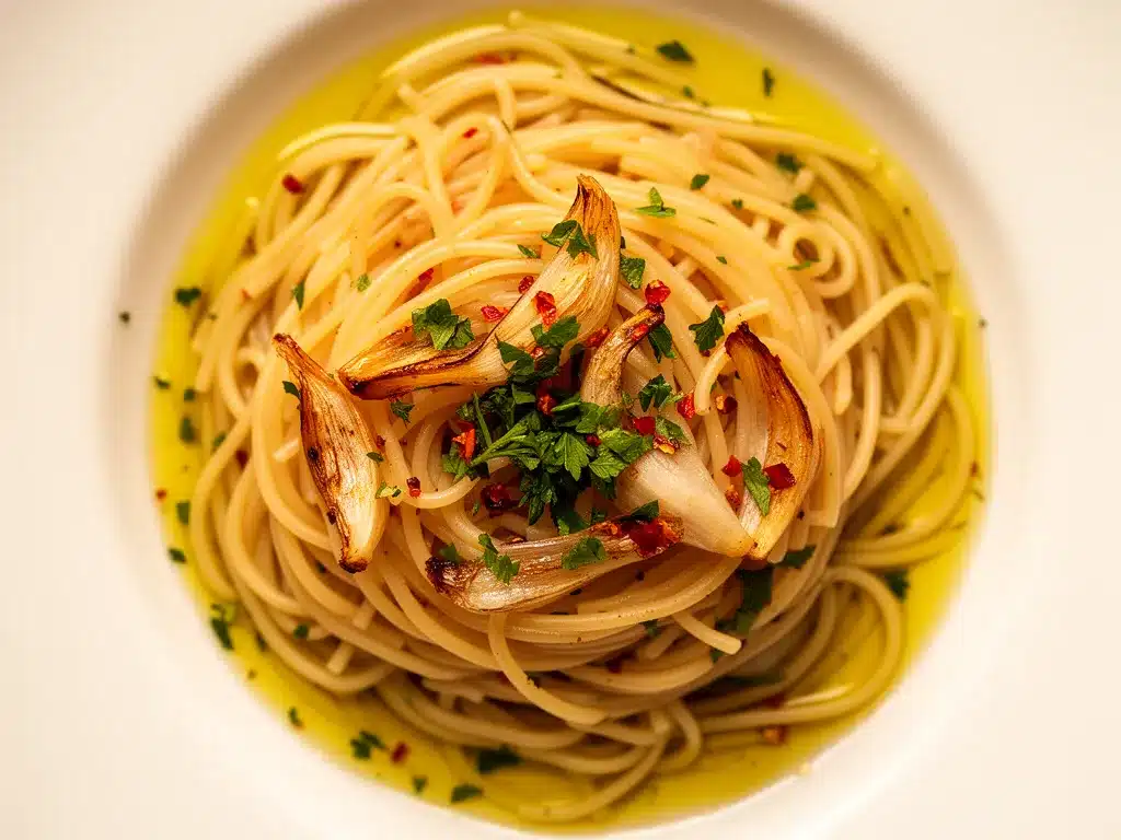 Einfache Knoblauch-Pasta: 15 Min. Cremig & Einfach 4 einfache Knoblauch-Pasta preparation steps