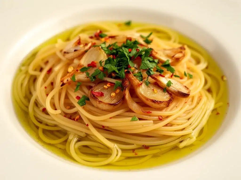 einfache Knoblauch-Pasta - featured image