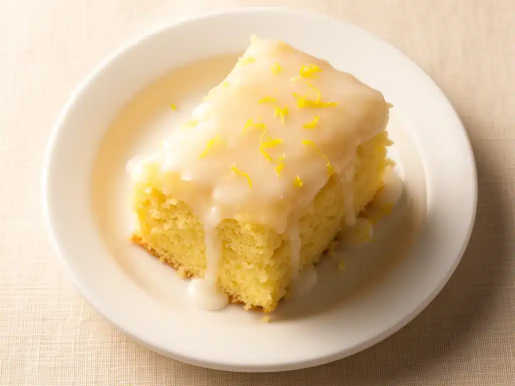 Einfacher Zitronenkuchen mit Zuckerguss in 30 Min 4 Einfacher Zitronenkuchen mit Zuckerguss preparation steps