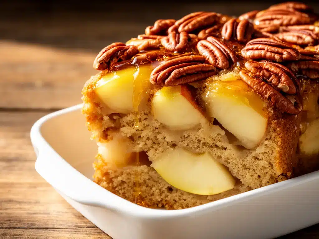Erntedank Apfel-Pekannuss-Kuchen - featured image