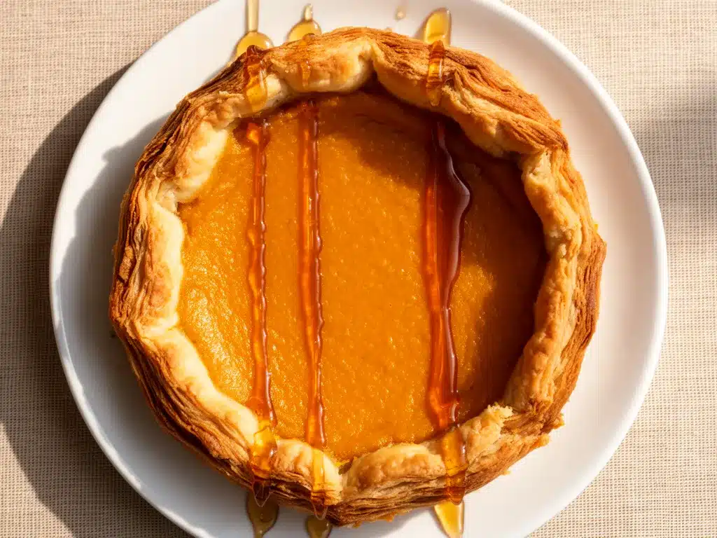 Erntedank Kürbis-Tarte mit Ahornsirup: 5 Festliche Herbst-Desserts 4 Erntedank Kürbis-Tarte mit Ahornsirup preparation steps
