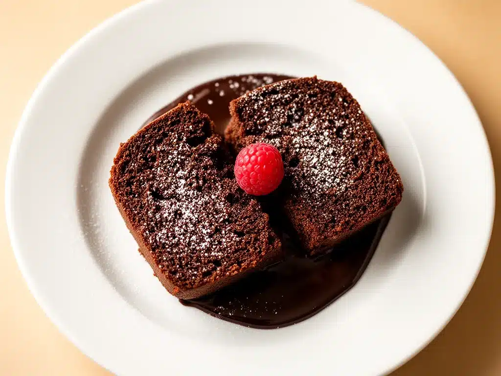 Feuchter Schokoladenkuchen für Zwei: 5 Min. Dessert 4 feuchter Schokoladenkuchen für Zwei preparation steps