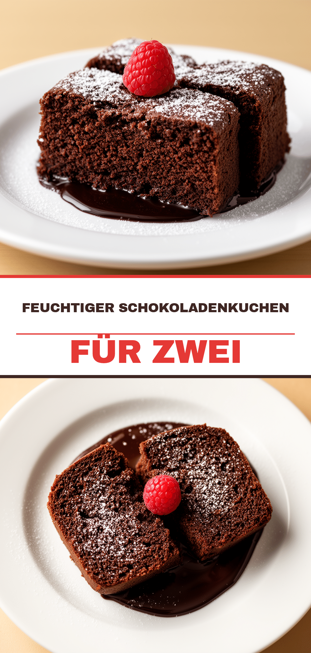 Feuchter Schokoladenkuchen für Zwei: 5 Min. Dessert 5 feuchter Schokoladenkuchen für Zwei recipe