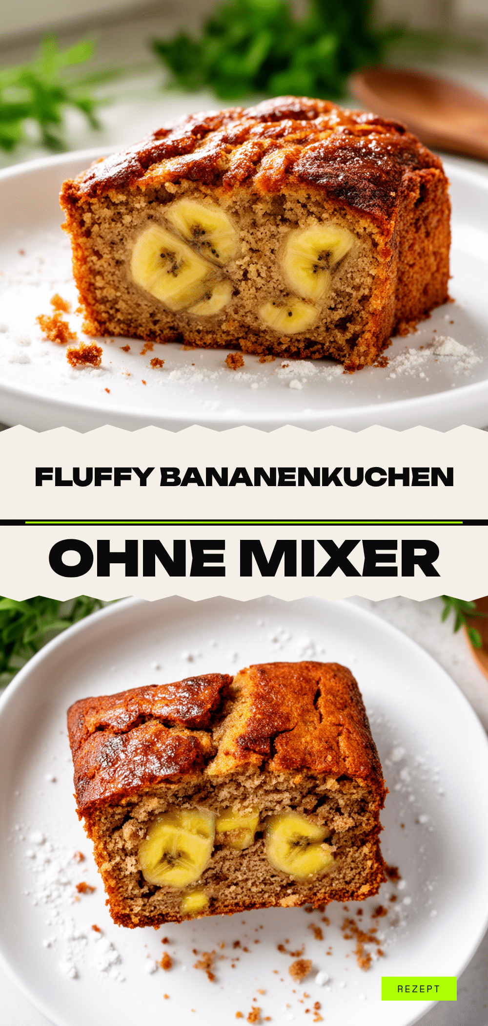 Fluffiger Bananenkuchen: Einfach in 10 Min ohne Mixer 5 fluffiger Bananenkuchen ohne Mixer recipe
