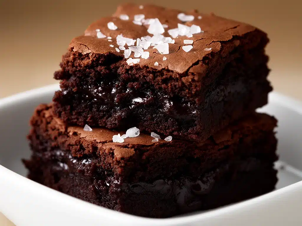 Fudgy Brownies mit Meersalz - featured image