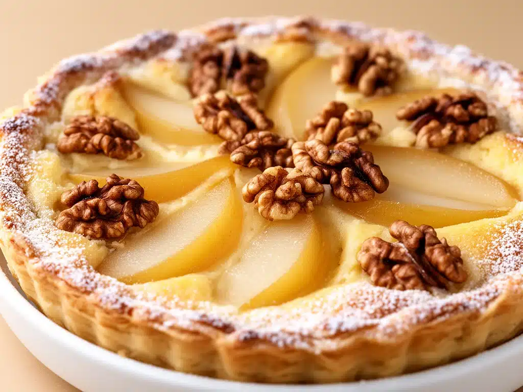 Herbstliche Birnen-Walnuss-Tarte - featured image