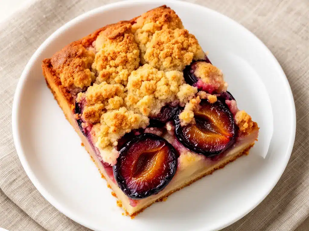 Herbstlicher Zwetschgenkuchen: 5 Easy Streuselrezept 4 Herbstlicher Zwetschgenkuchen mit Streuseln preparation steps
