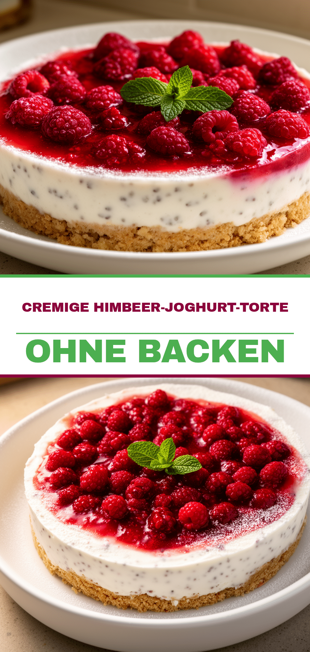 Himbeer-Joghurt-Torte ohne Backen: Cremig & Frisch 5 Himbeer-Joghurt-Torte ohne Backen recipe