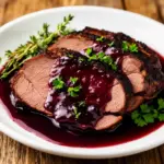 Klassischer Rinderbraten mit Rotweinsoße - featured image