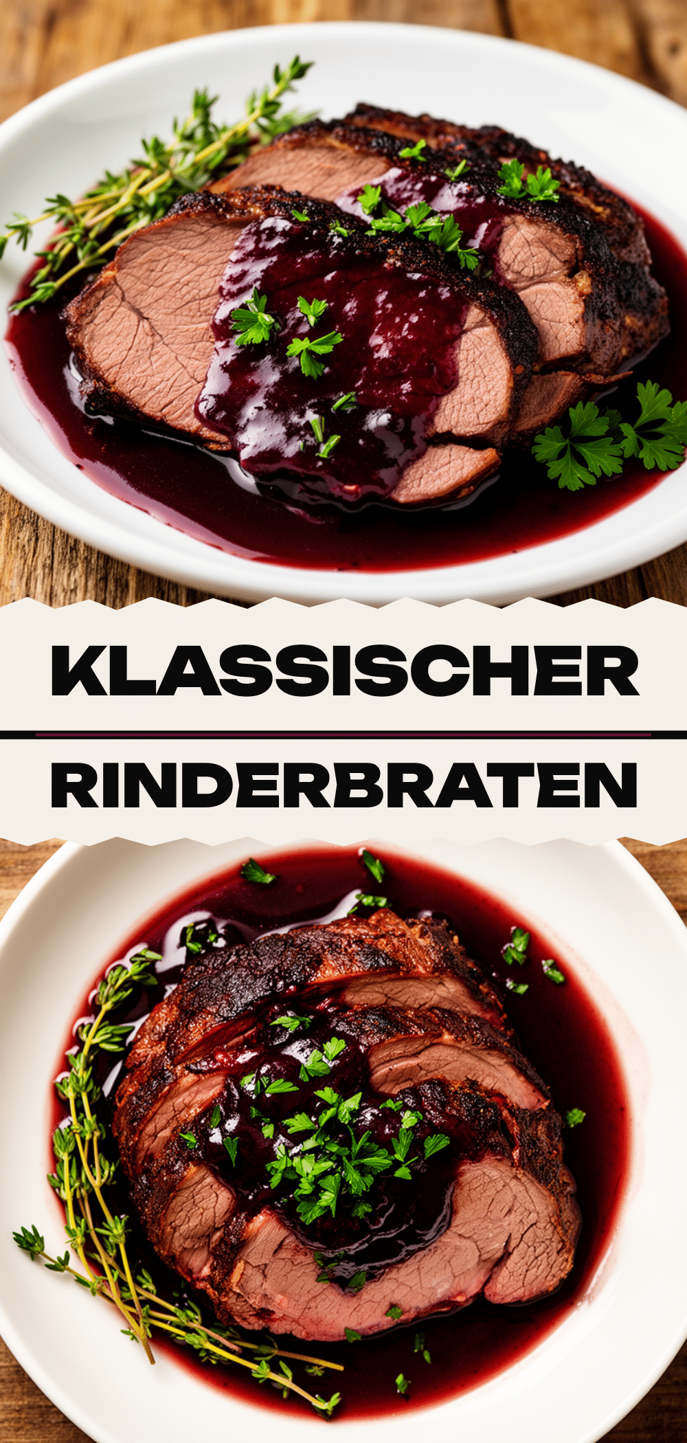 Klassischer Rinderbraten mit Rotweinsoße: Das perfekte Wochenendessen 5 Klassischer Rinderbraten mit Rotweinsoße recipe